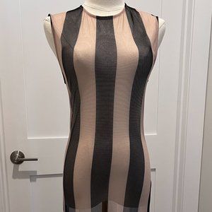 Zara bodycon mock maxi dress NWT